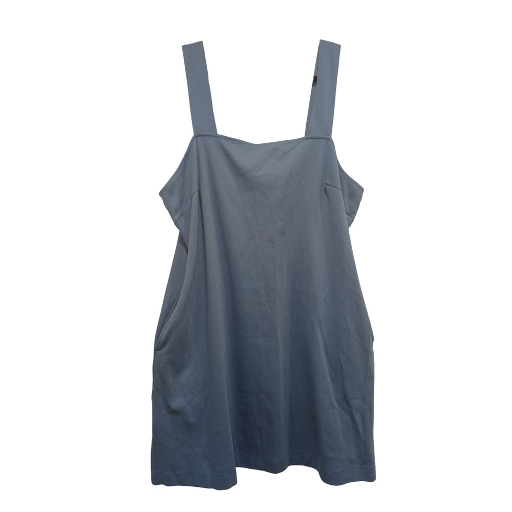 0297Old Navy Womens Sleeveless Mini Dress‎ Light Blue Square Neck XL